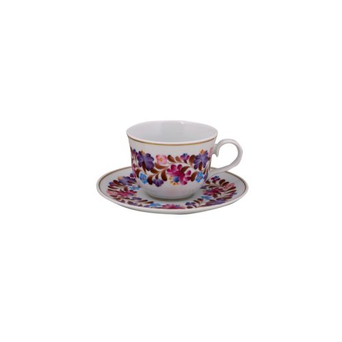 Teacsésze + alj ecsetnyomásos hercegi